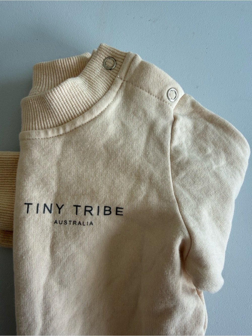 Tiny Tribe “Infants Core Signature Sweat Top – Cream